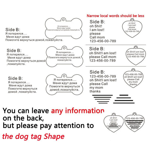 pet id tags details