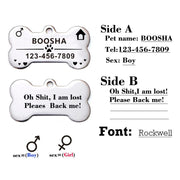 stainless steel pet id tags